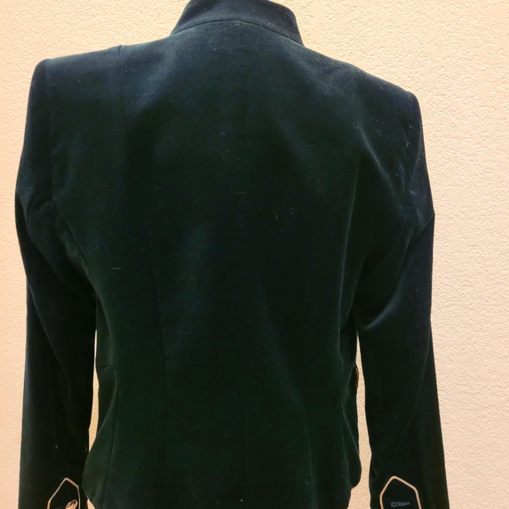 MNG Suit Medium Women's Blue   velvet coat